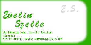 evelin szelle business card